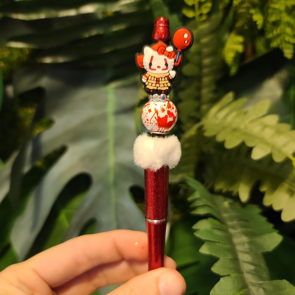 Red and White Kids Accessory Pen